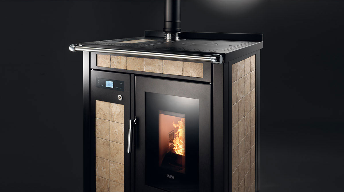 HYDRO-PELLET COOKER - KLOVER SMART 80 MAJOLICA – FRAIM s.r.l