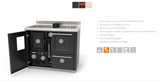 Termocucina a legna - THERMOROSSI Bosky F-30 Square "Ready To Start"