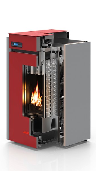Pellet Boiler - RED Heating by MCZ Selecta HQ – FRAIM s.r.l
