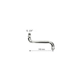 Wall mounted single lever sink mixer with "S" swivel spout - FROMAC 2080