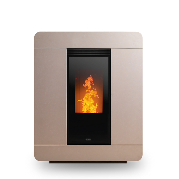Ducted Pellet STOVE - KLOVER DIVA STONE MULTI AIR