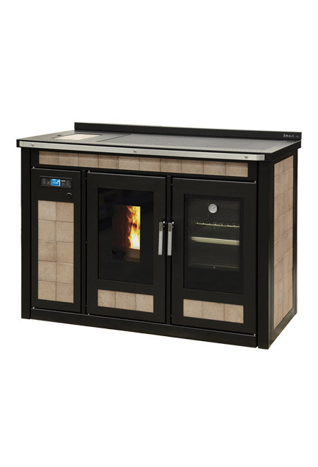 TERMOCUCINA a Pellet Idro - KLOVER SMART 120 MAIOLICA