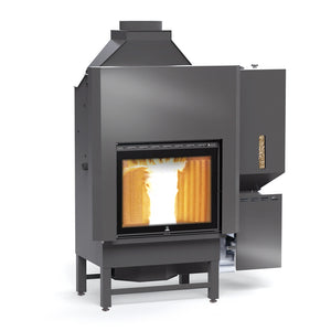 THERMO FIREPLACE Wood / Pellet - CARINCI Evolution 4.0 Automatic + DHW with Pellet Top kit
