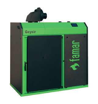 Multi-fuel garage boiler - FAMAR GEYSIR WOOD GREEN