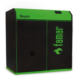 Multi-fuel garage boiler - FAMAR GEYSIR 34 GREEN