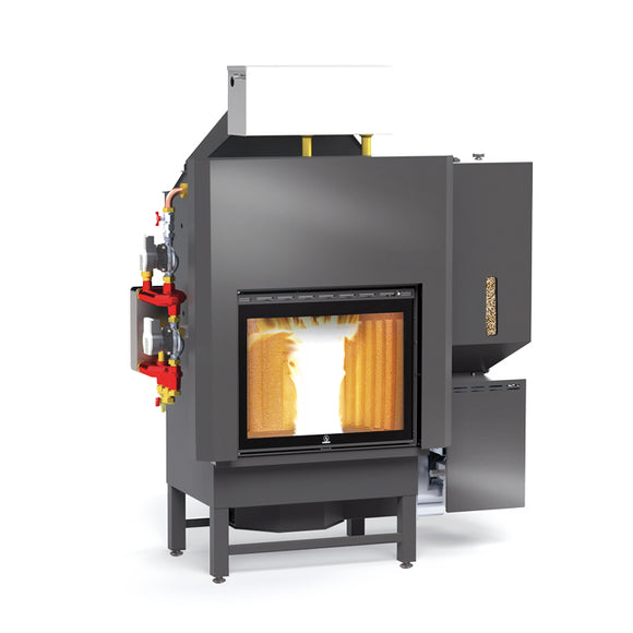 THERMO FIREPLACE Wood / Pellet - CARINCI Evolution 4.0 Combined + DHW