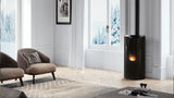 Sealed Air Pellet Stove - EDILKAMIN Celia Air Tight C Magic
