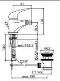 Bidet mixer - PAFFONI APOLLO 3 APM135