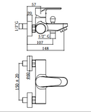 Bath/shower mixer - PAFFONI GREEN GR023