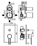 Built-in shower mixer - PAFFONI RINGO RIN015
