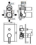 Miscelatore Incasso doccia - PAFFONI RINGO RIN015