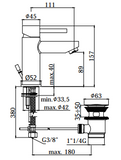 Miscelatore Lavabo - PAFFONI STICK SK075H