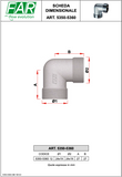 Gomito Doppio Monocono cromato - FAR Art. 5360