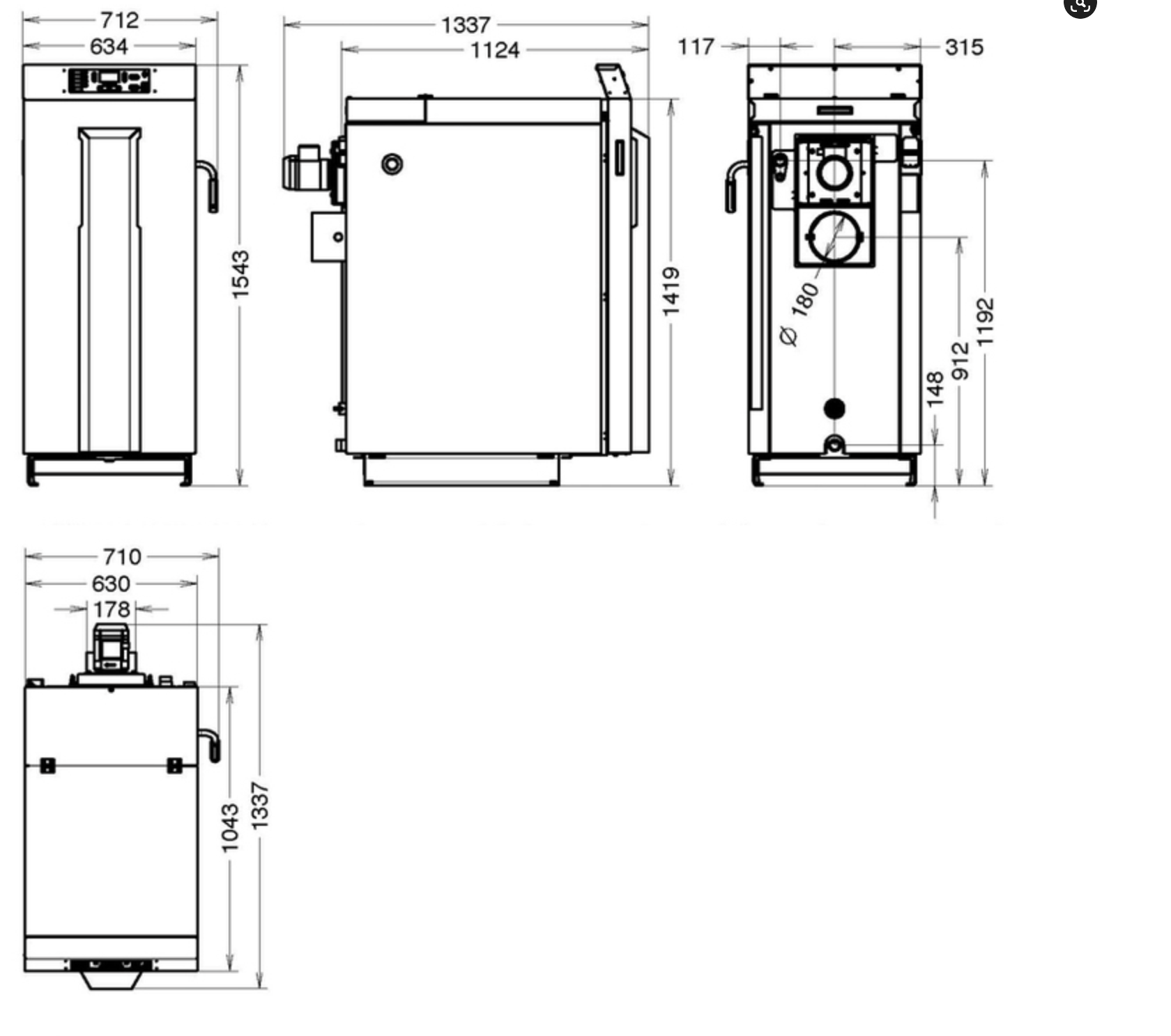 RESISTENZA RISCALDANTE 500W 12,5X300 - 230V AC THERMOROSSI 70017979