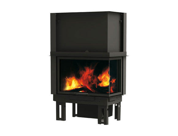 Wood-burning hearth - ITALIANA CAMINI IC Tekno 2 - Glazed side