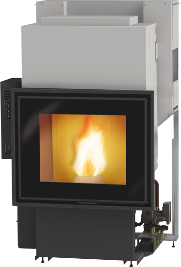 Pellet fireplace - EDILKAMIN Idropellbox 30