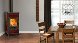 Stufa a Legna - THERMOROSSI Ilaria Maiolica- Disponibile in bordeaux!