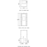 Air Pellet Stove - CADEL CRISTAL 3️⃣ 7KW